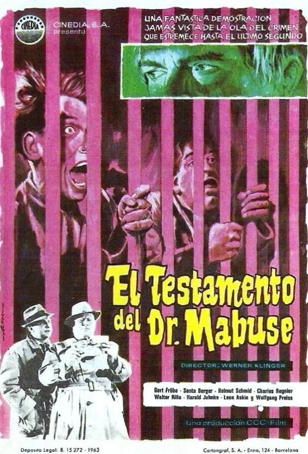 Завещание доктора Мабузе 1962 смотреть фильм онлайн